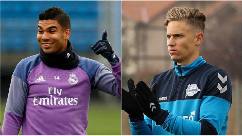 Casemiro y Marcos Llorente