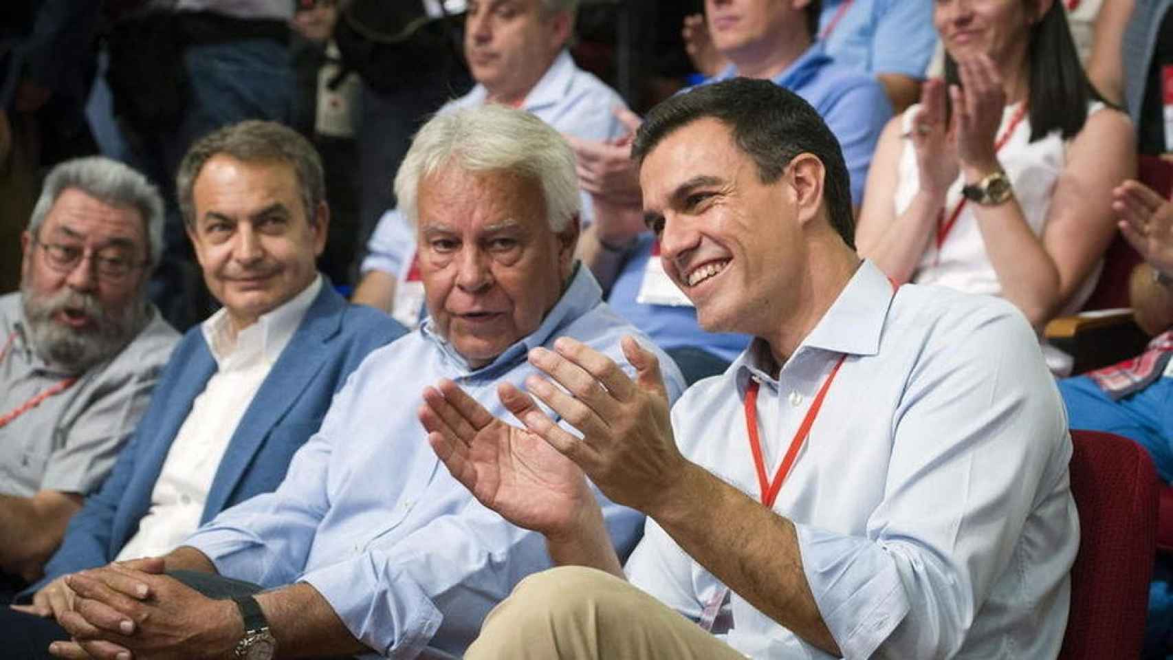 Jose Luís Rodríguez Zapatero, Felipe González,  y Pedro Sánchez han protagonizado Congresos decisivos para el PSOE
