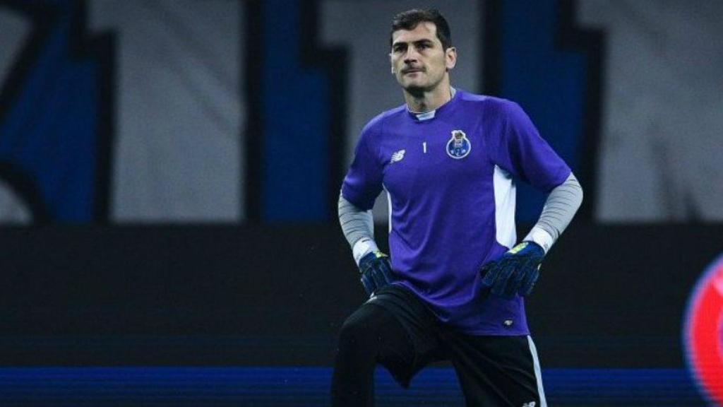 Casillas, entrenando con el Oporto. Foto. Twitter (@ellarguero)