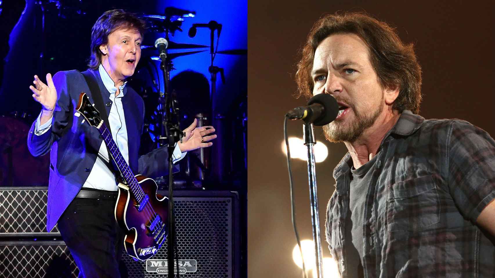 Paul McCartney y Eddie Vedder.