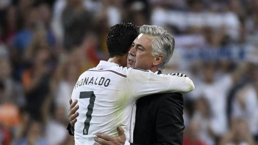 Cristiano Ronaldo y Ancelotti