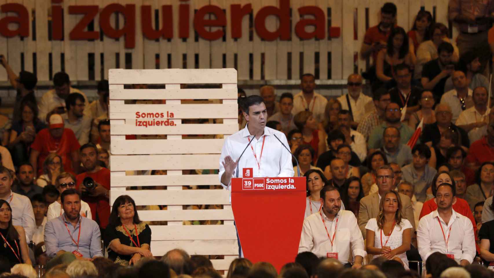Sánchez, durante su discurso de clausura.