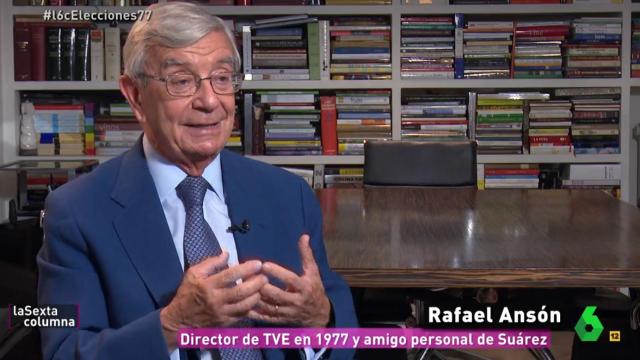 El director de RTVE en 1977, Rafael Ansón.