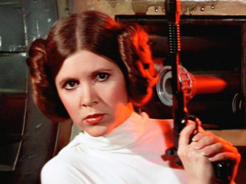 Carrie Fisher en Star Wars.