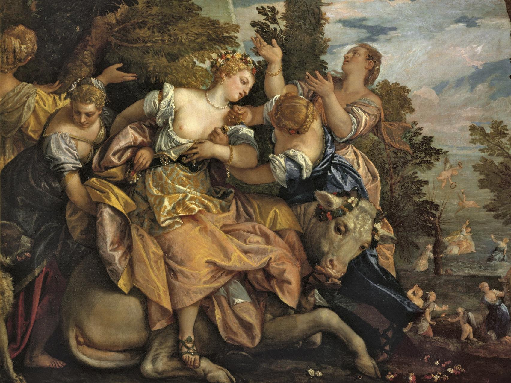 Fragmento de El rapto de Europa, de Paolo Veronés, incluido en la muestra.