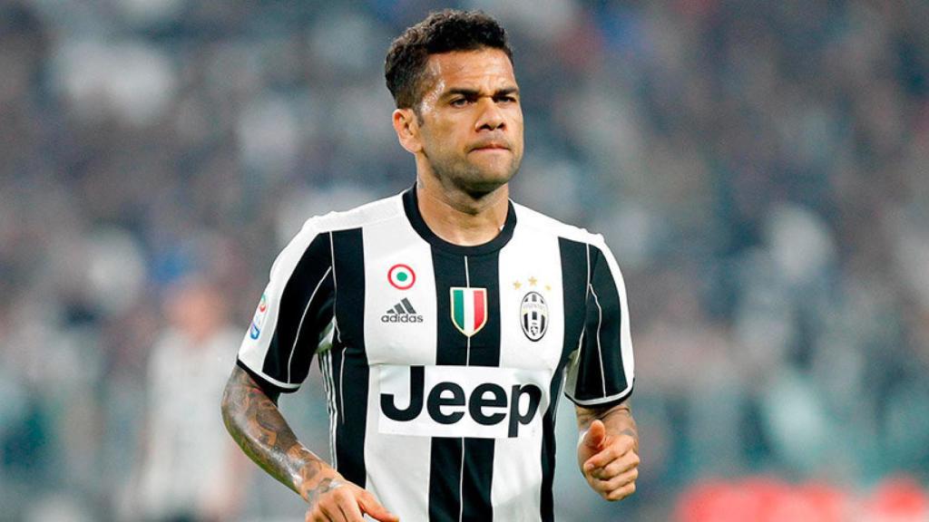 Dani Alves en un encuentro con la Juventus. Foto: juventus.com