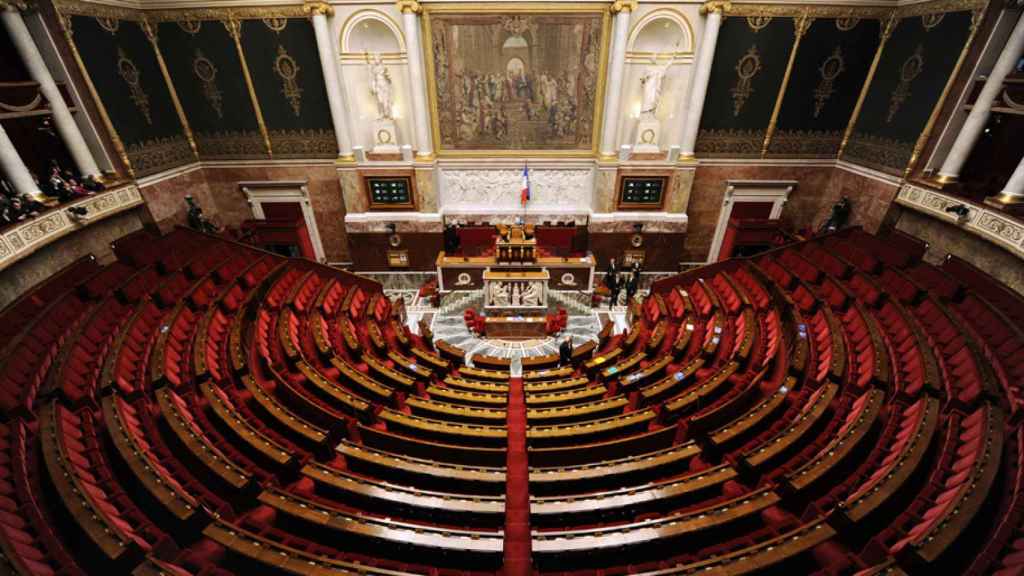 Imagen del hemiciclo de la Asamblea Nacional francesa