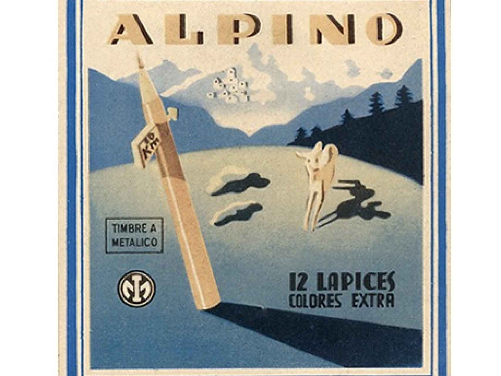 Una de las primeras cajas de Alpino.