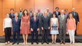 Miembros del nuevo consejo del Banco Popular, con Rodrigo Echenique al frente.