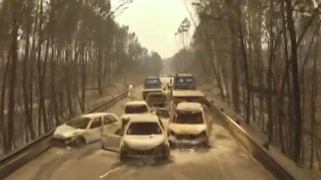 Imagen de la carretera en la que fallecieron la mayoría de las víctimas