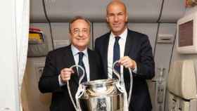 Zidane y Florentino con la Champions
