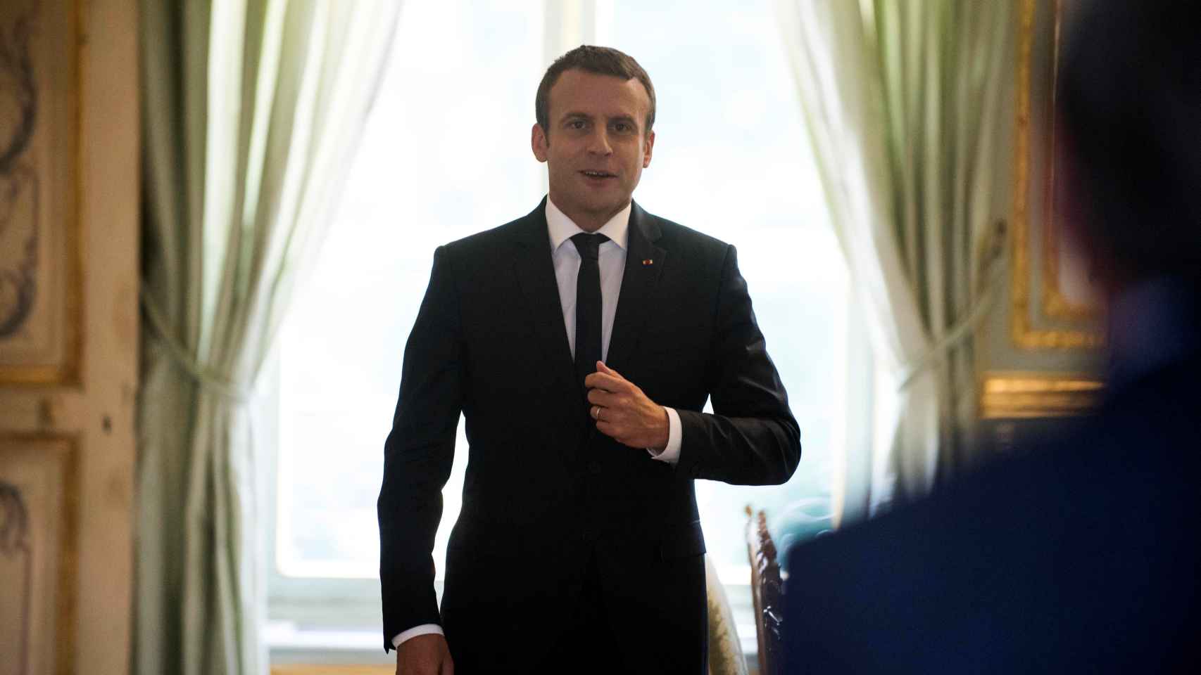 Macron en una imagen de archivo en el Elíseo