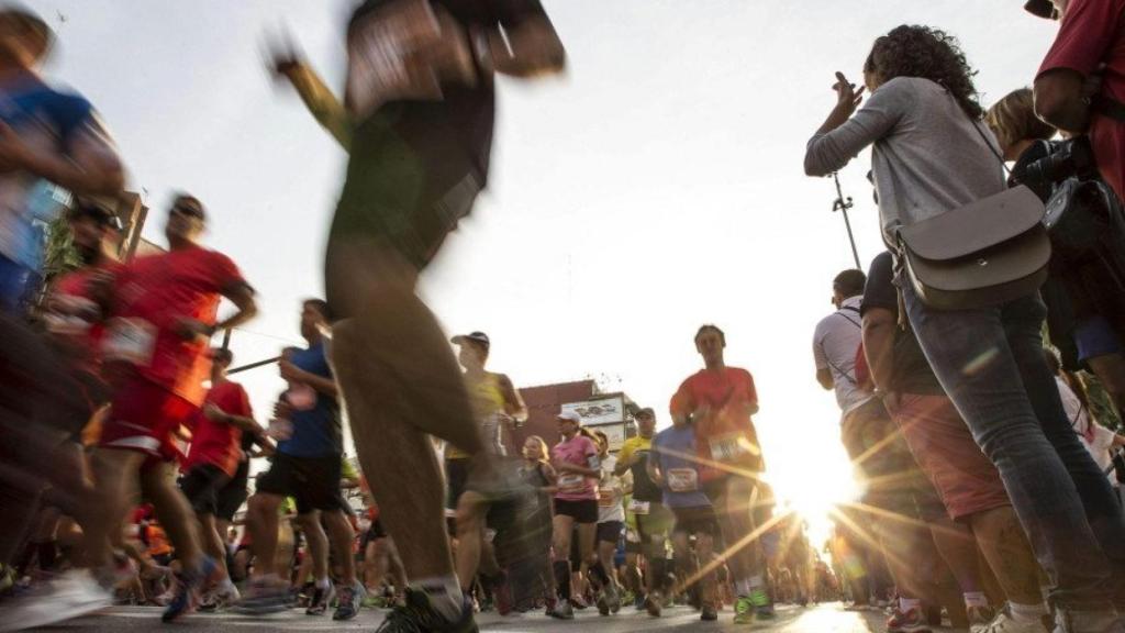 Runners, por las calles de Madrid.