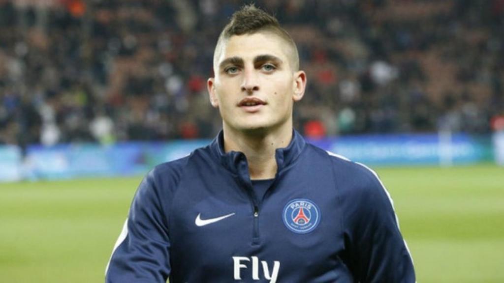 Verratti con el PSG. Foto psg.fr