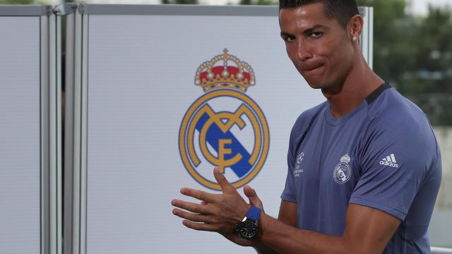 Cristiano Ronaldo, durante el media day del Real Madrid.