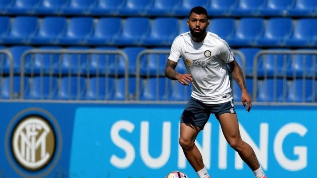 Gabigol en un entrenamiento del Inter. Foto: Twitter (@gabigol)