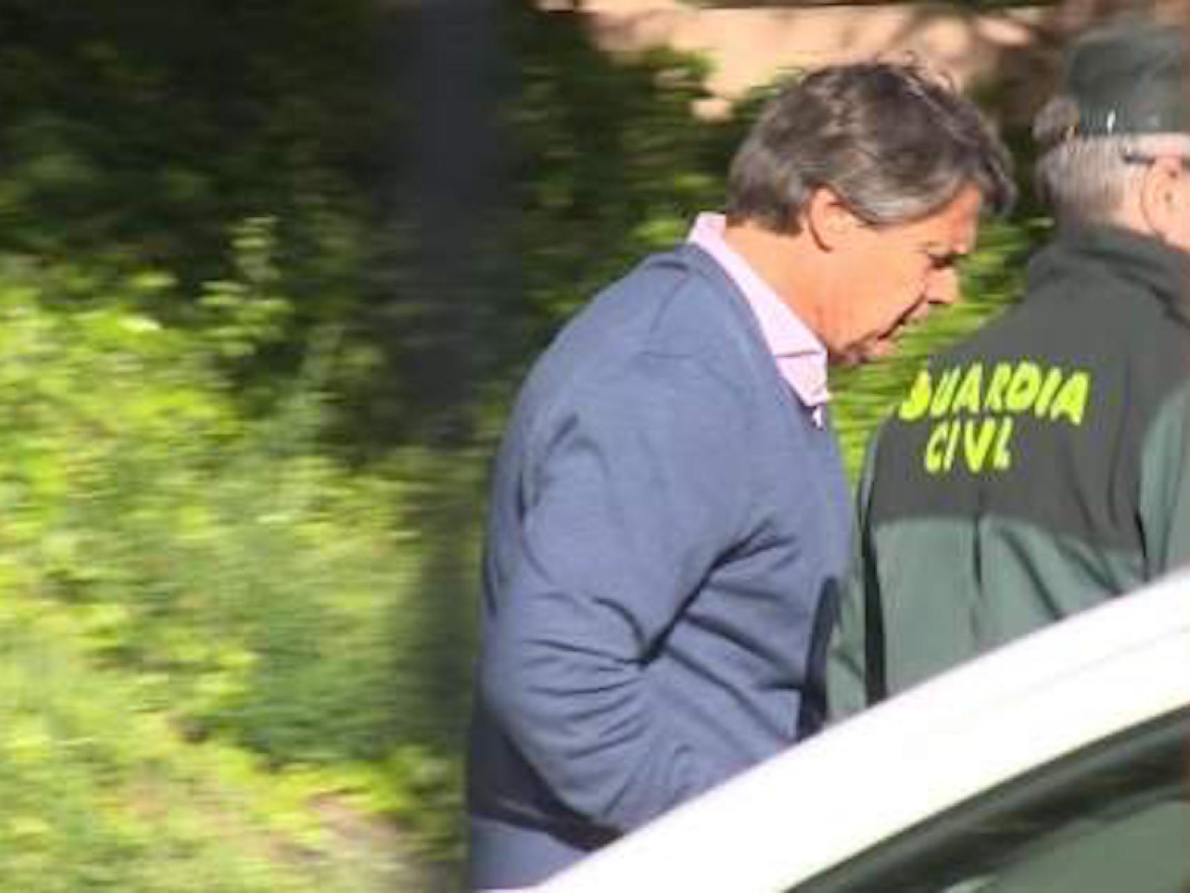 El ex directivo de Mercasa, Pablo González, durante su detención.