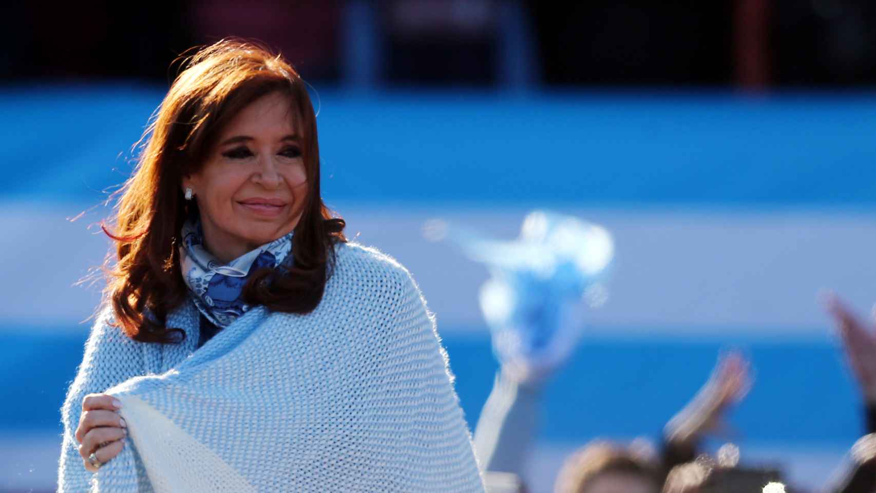 Kirchner, durante el acto de presentación de su coalición política