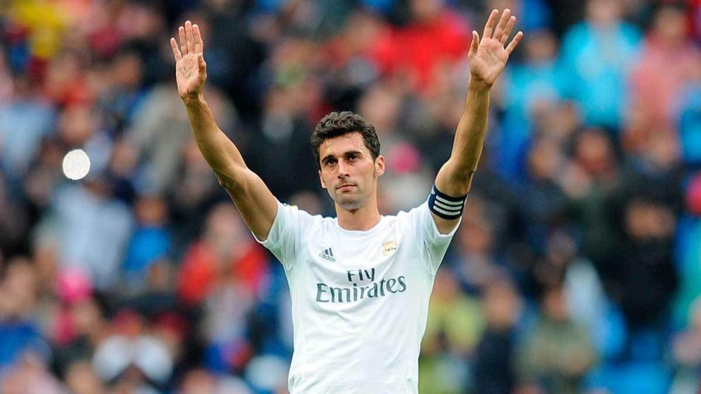 Arbeloa en su último partido en el Bernabéu en mayo de 2016.