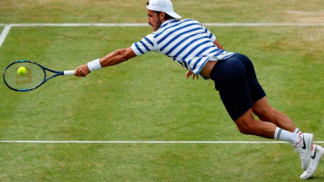 Feliciano López en el partido frente a Berdych. Foto: ATP