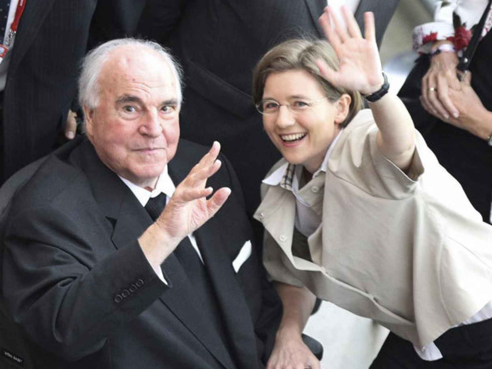 Helmut Kohl y Maike Richte, su segunda mujer.