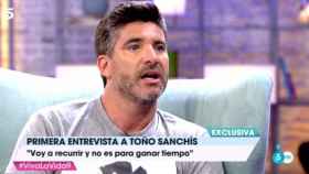 Toño Sanchís en un momento de la entrevista de este domingo.