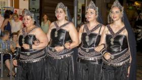 Rosa Melchor, segunda por la derecha, durante las fiestas.