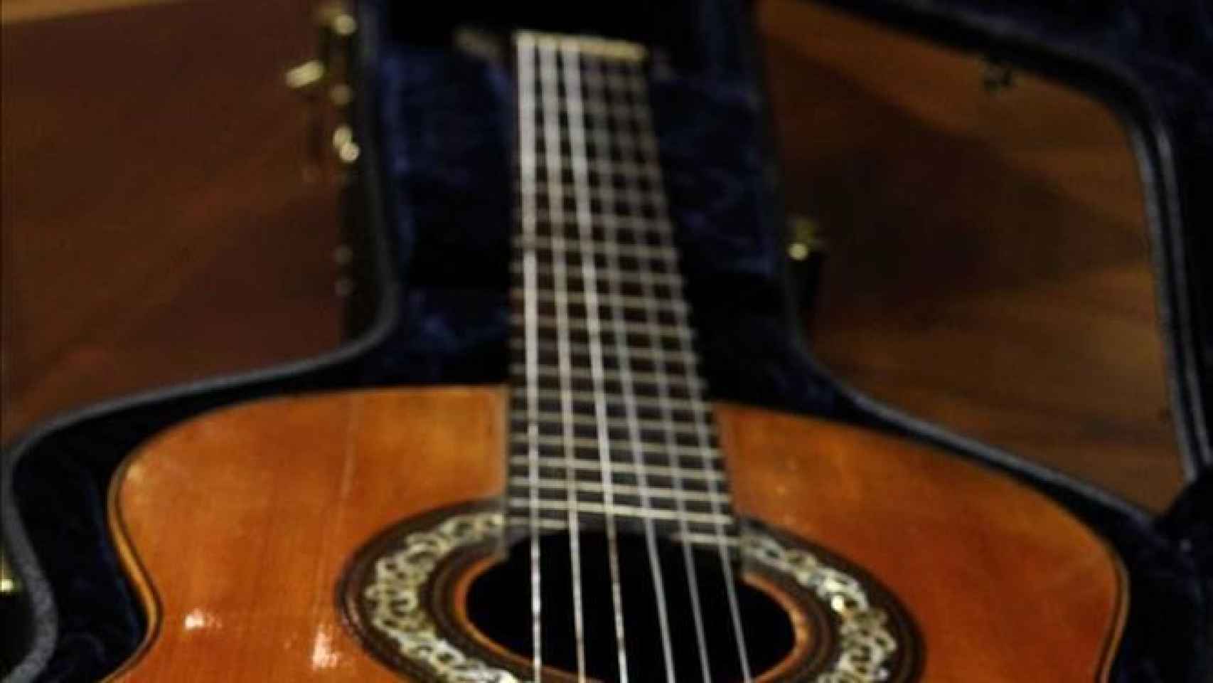 Una guitarra clásica en una imagen de archivo