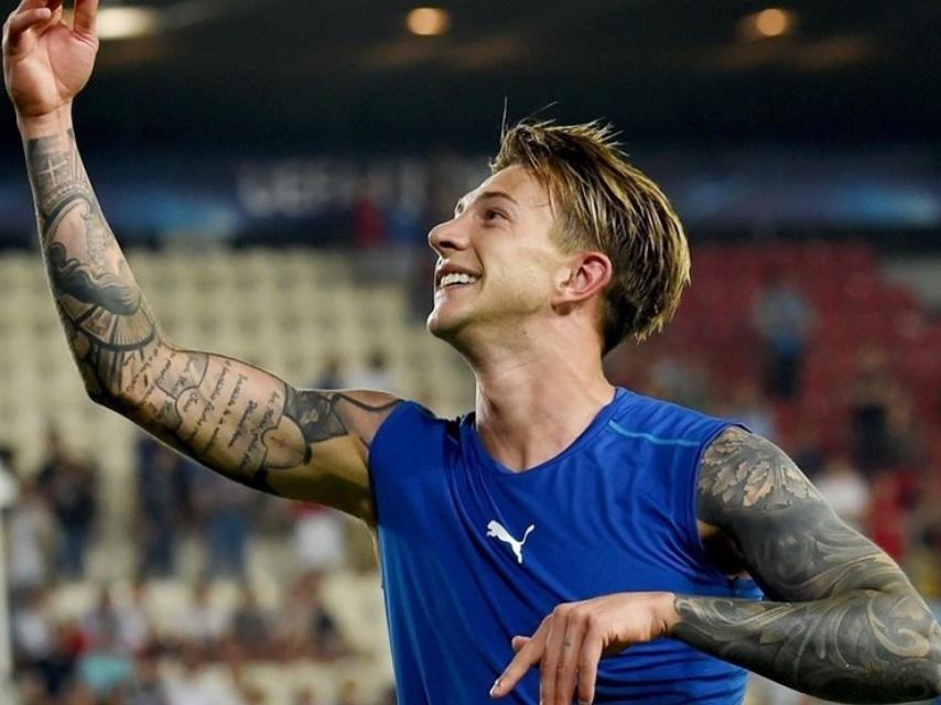 Bernardeschi celebra el pase a semifinales.