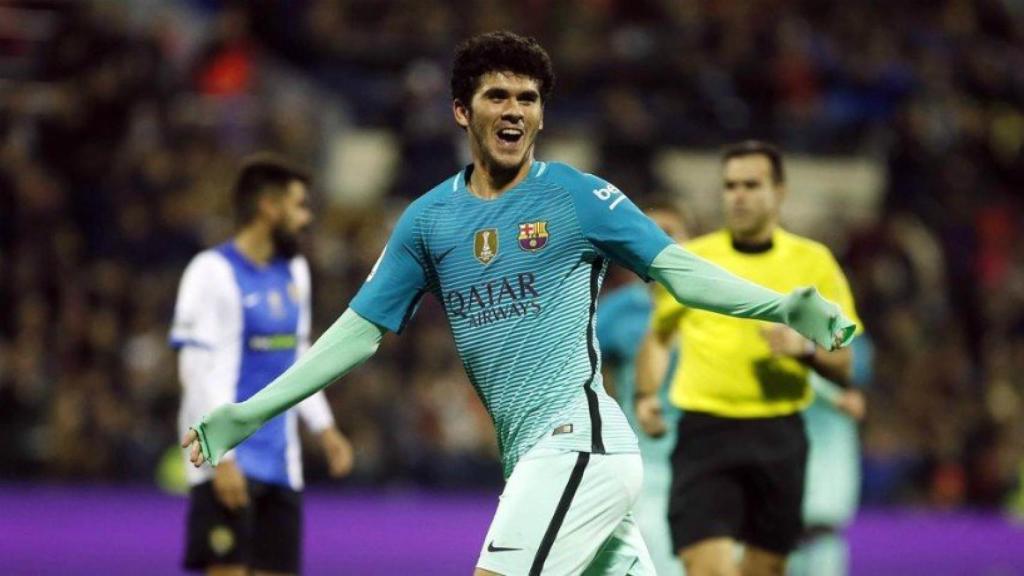 Aleñá con el Barça en Copa. Foto fcbarcelona.com