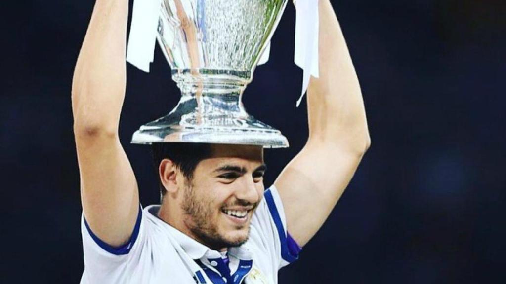 Morata levantando la Copa de Europa. Foto. Instagram (@alvaromorata)