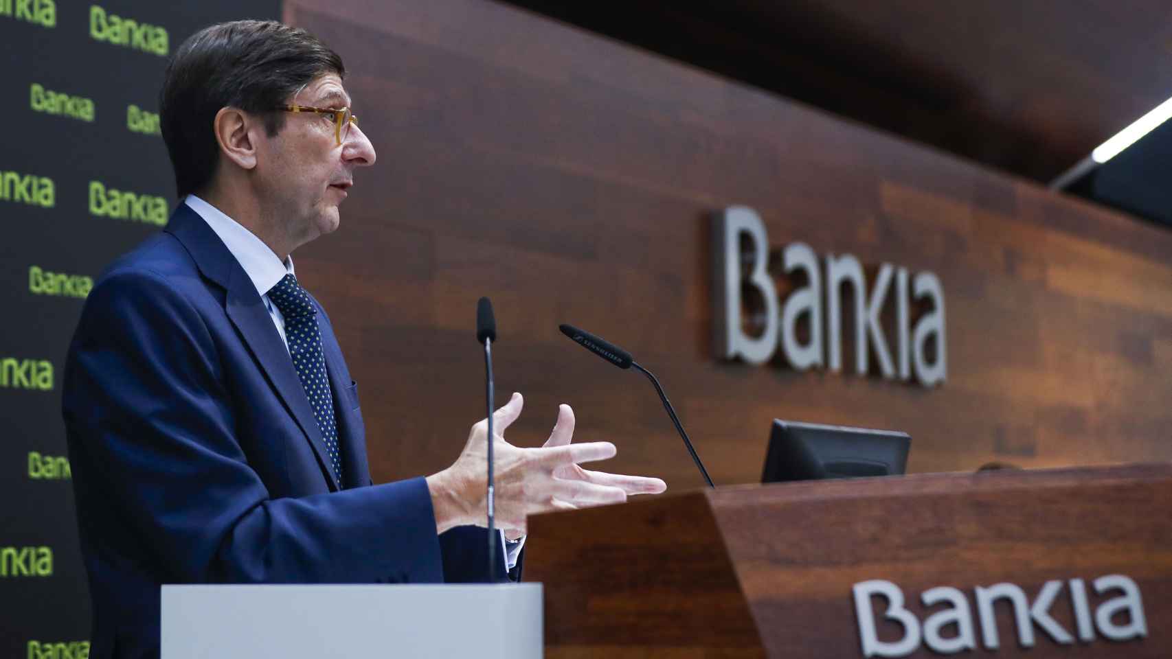 El presidente de Bankia, José Ignacio Goirigolzarri, explica la fusión con BMN.