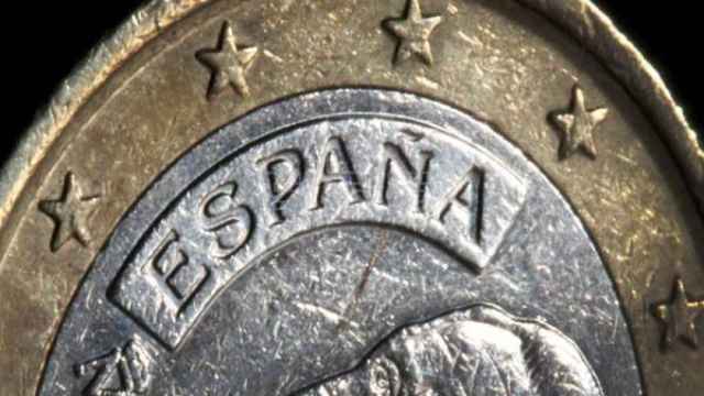 Una moneda de euro española.