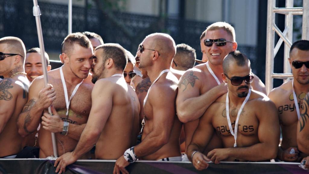 Una carroza del tradicional desfile del Orgullo Gay.