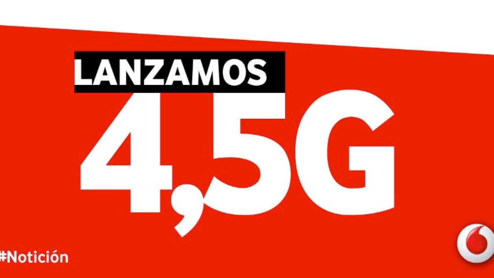 Vodafone 4.5G ya en España: velocidades de hasta 700 Mbps de descarga