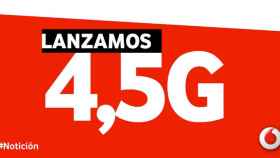 Vodafone 4.5G ya en España: velocidades de hasta 700 Mbps de descarga