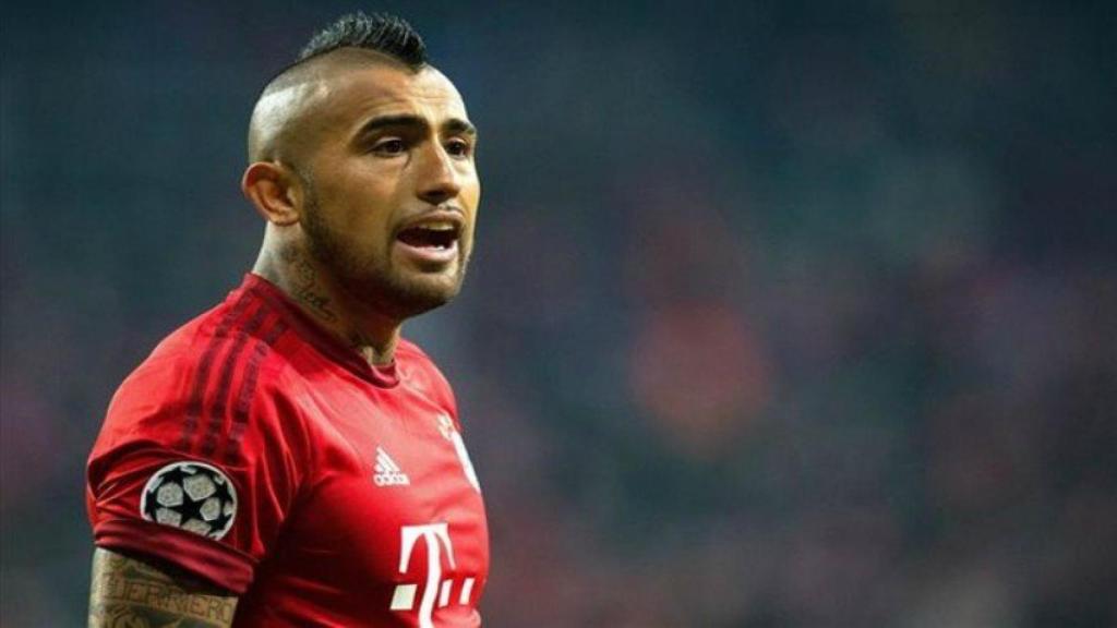 Arturo Vidal en un partido con el Bayern de Múnich. Foto: bundesliga.com