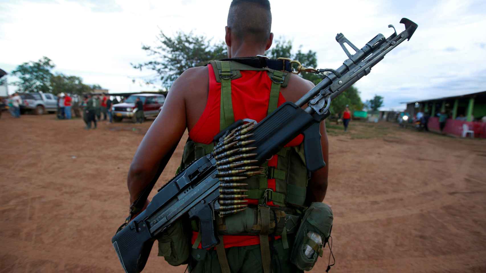 Un miembro de las FARC en Yari Plains, Colombia