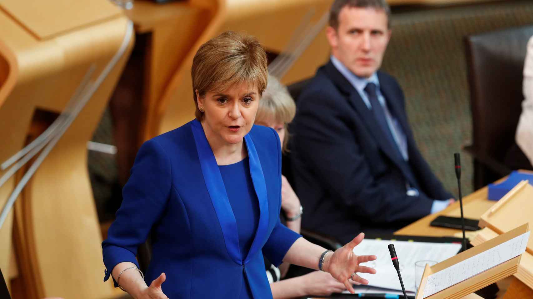 Nicola Sturgeon en el Parlamento de Escocia