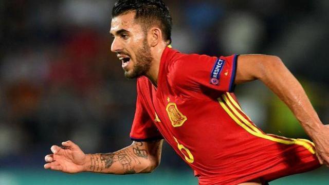 Dani Ceballos, durante el partido ante Italia del Europeo sub-21.