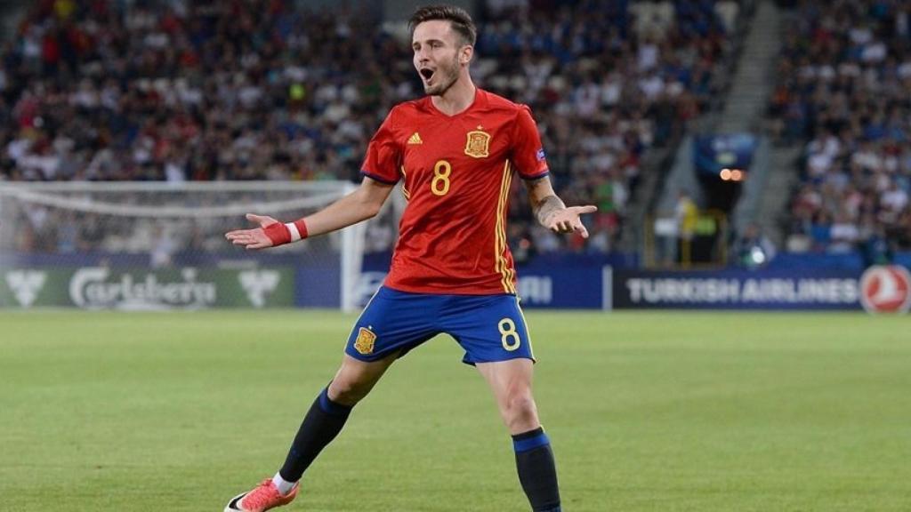 Saúl Ñíguez con España. Foto: uefa.com