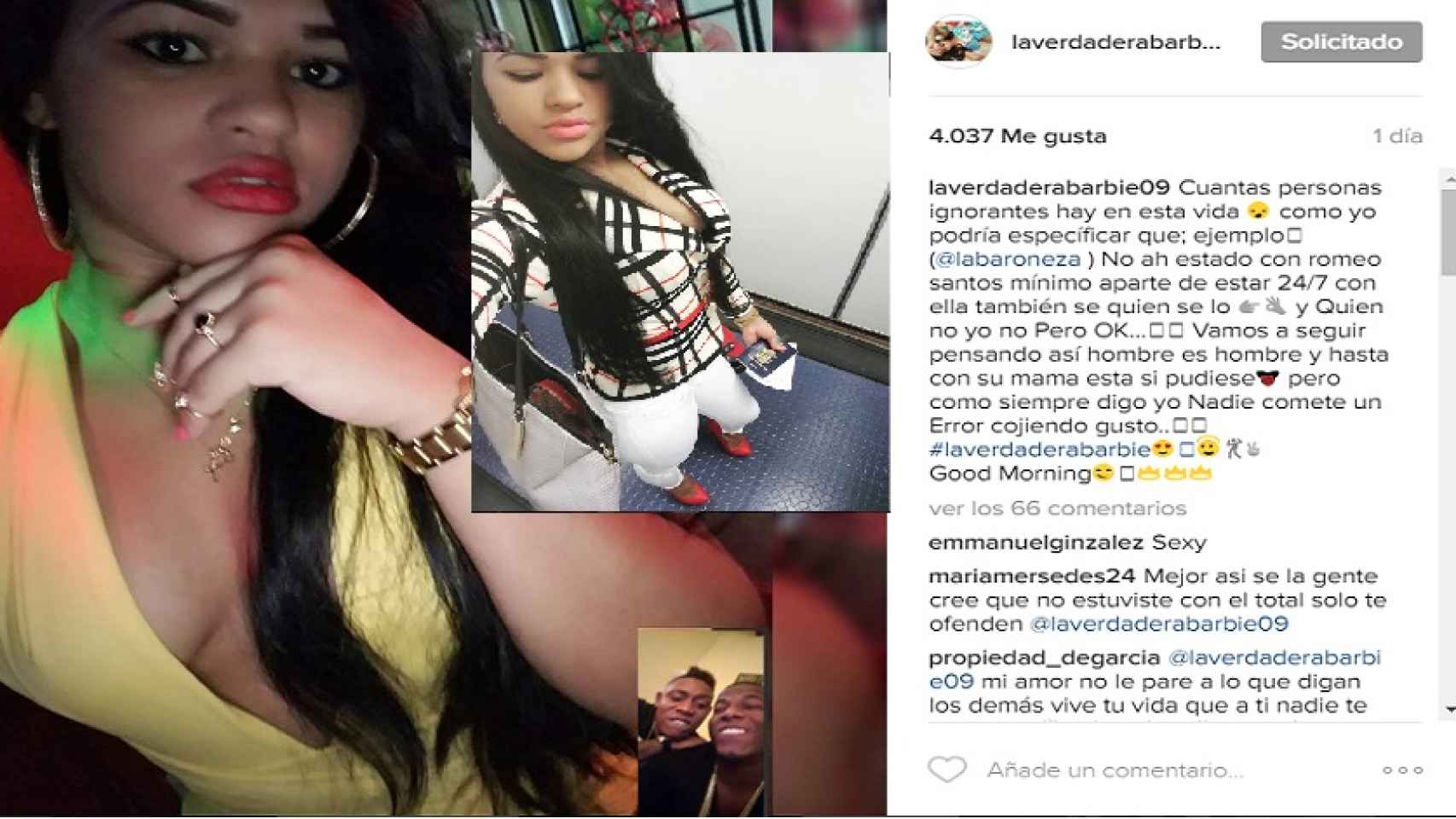 Jessica aclara, en su cuenta de Instagram, su presunta relación con la estrella del reguetón Romeo Santos, con unos iconos muy ilustrativos.
