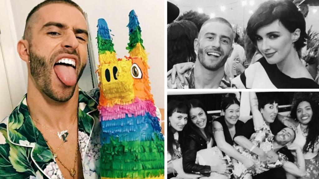 Pelayo cumple 31 rodeado de amigos y piñatas de colores.