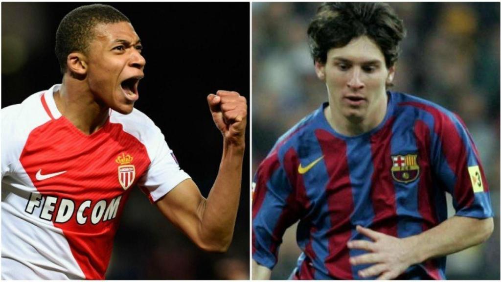 Mbappé, mejor que Messi con 18 años