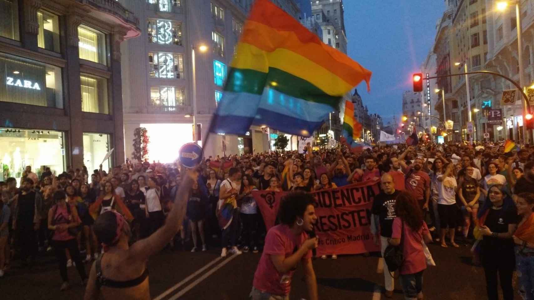 Orgullo Crítico Madrid, durante su manifestación.