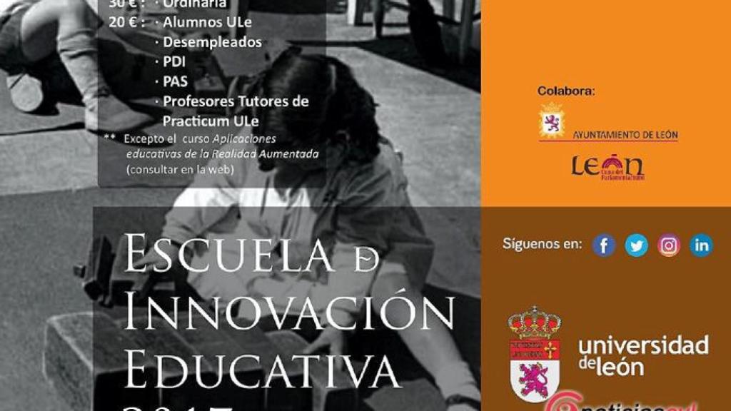 Foto cartel Escuela Innovacion ULE-01