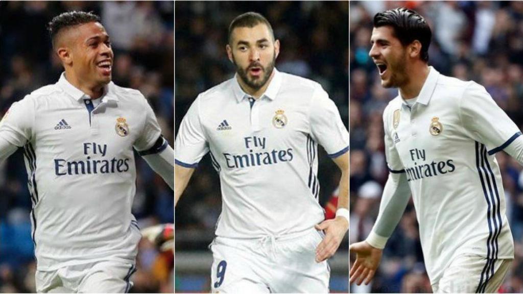 Mariano, Benzema y Morata