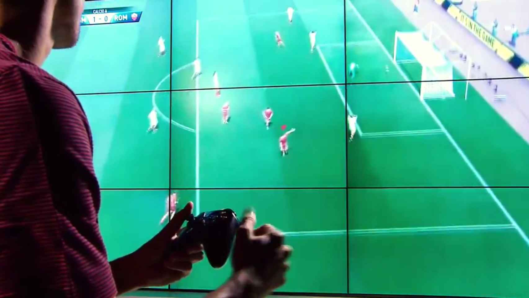 Pellegrini jugando al FIFA 17. Foto. Twitter (@ASRoma)
