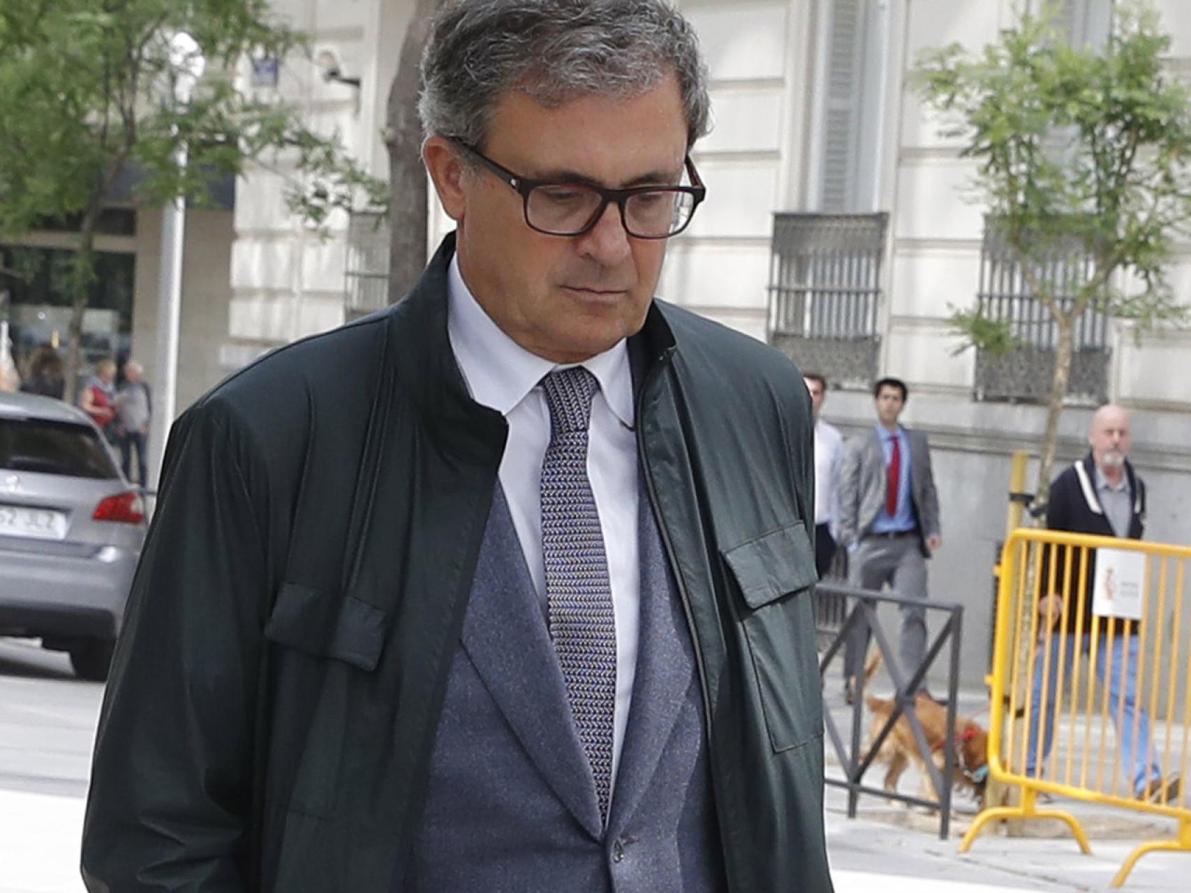 Jordi Pujol a su llegada a la Audiencia Nacional