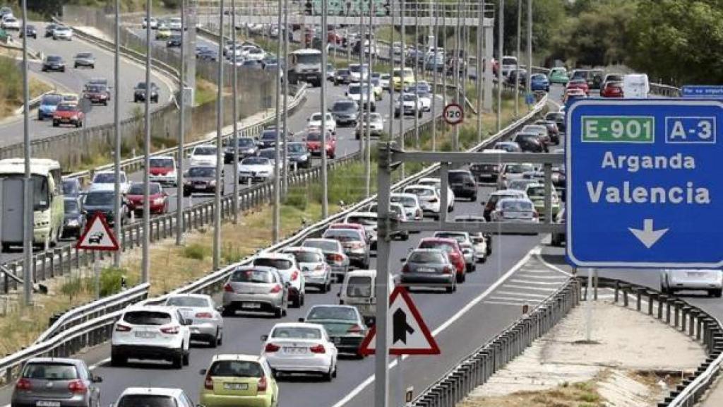 Imagen de archivo de la carretera A-3 dirección Madrid